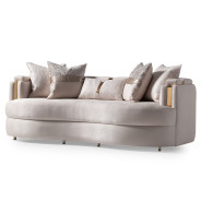 Standard Sofa Gold Finish Carmela Collection By Michael Amini LFR-CRMA815-AMD-806