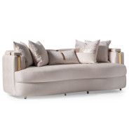 Standard Sofa Gold Finish Carmela Collection By Michael Amini LFR-CRMA815-AMD-806