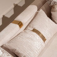 Standard Sofa Gold Finish Carmela Collection By Michael Amini LFR-CRMA815-AMD-806
