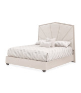 King Panel Bed Silver Mist Finish Fantosini Collection by Michael Amini 9091012QN3-823