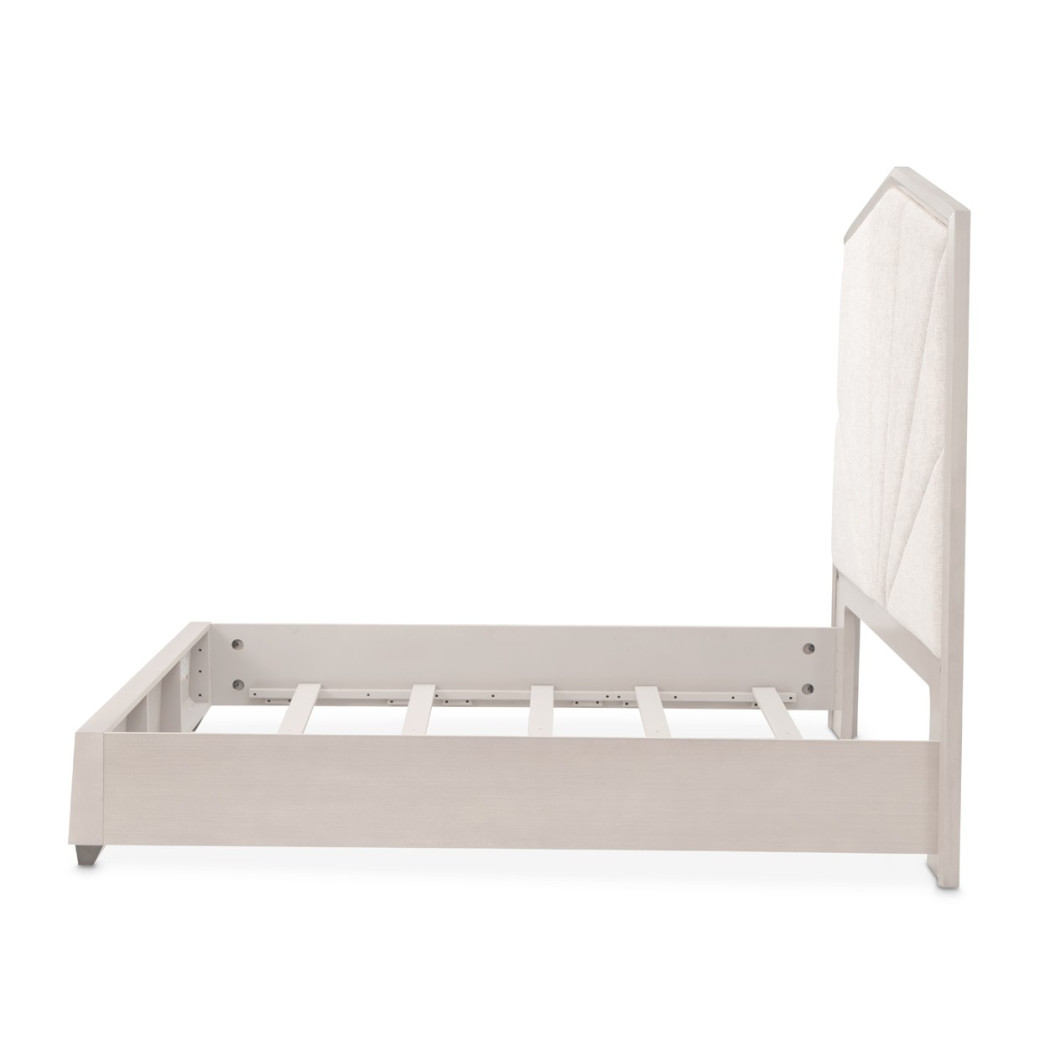 King Panel Bed Silver Mist Finish Fantosini Collection by Michael Amini 9091012QN3-823