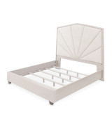 King Panel Bed Silver Mist Finish Fantosini Collection by Michael Amini 9091012QN3-823