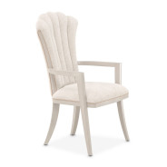 Dining Arm Chair Silver Mist Finish Fantosini Collection by Michael Amini 9091004-823