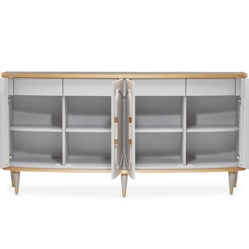 St. Charles Sideboard Dove Gray Finish by Michael Amini 9088007-803