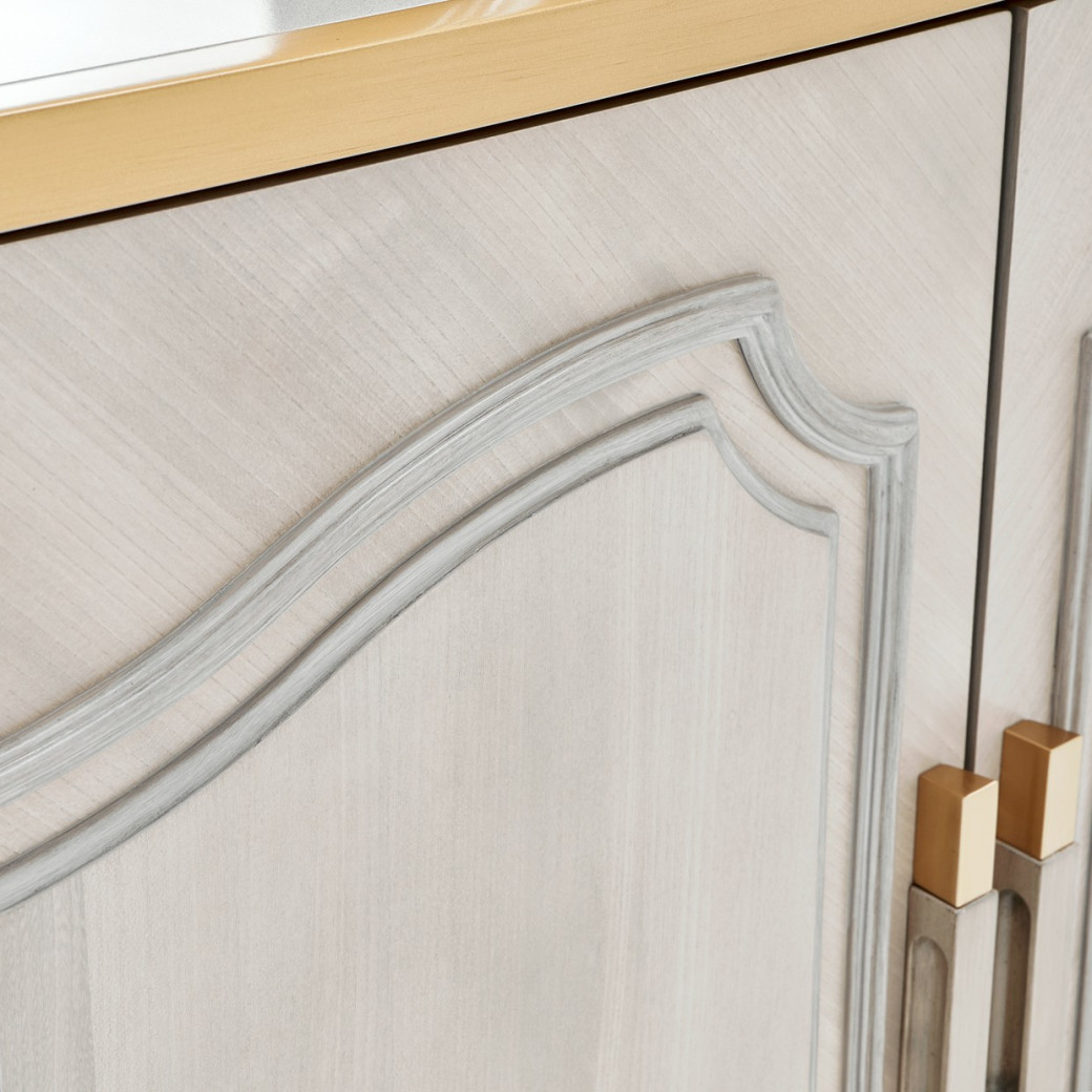 St. Charles Sideboard Dove Gray Finish by Michael Amini 9088007-803