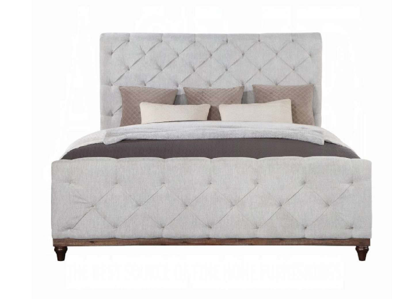 Andria Queen Bed Reclaimed Oak Finish By Acme Furniture