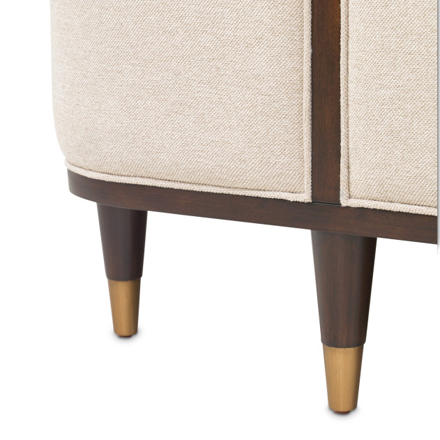 Camellia Field Upholstered Queen Bed - Warm Pecan By Michael Amini N9090000QN3-400