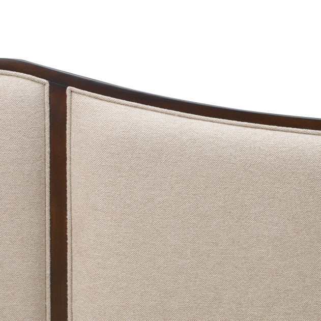 Camellia Field Upholstered Queen Bed - Warm Pecan By Michael Amini N9090000QN3-400
