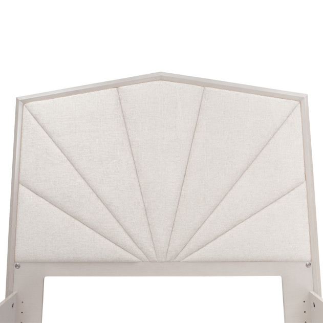 King Panel Bed Silver Mist Finish Fantosini By Michael Amini 9091014EK3-823