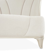 Queen Upholstered Bed (3pc) Creamy Pearl Finish La Marisia Collection By Micahel Amini  9089000QN3-112