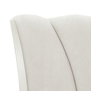 Queen Upholstered Bed (3pc) Creamy Pearl Finish La Marisia Collection By Micahel Amini  9089000QN3-112