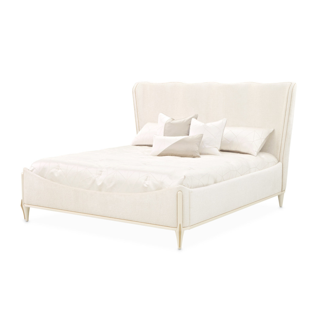 Queen Bed Creamy Pearl Finish La Terraza Collection By Michael Amini 9092000QN3-112