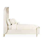 Queen Curved Panel Bed Chardonnay Finish Malibu Crest By Michael Amini N9007000QN3CR-822