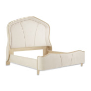 Queen Curved Panel Bed Chardonnay Finish Malibu Crest By Michael Amini N9007000QN3CR-822