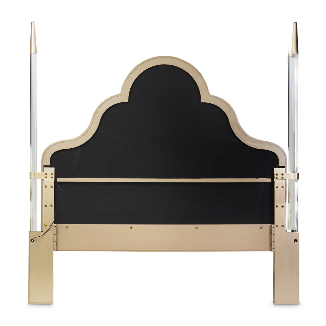 Queen Poster Bed Chardonnay Finish malibu crest finish By Michael Amini N9007100QN4PT-822