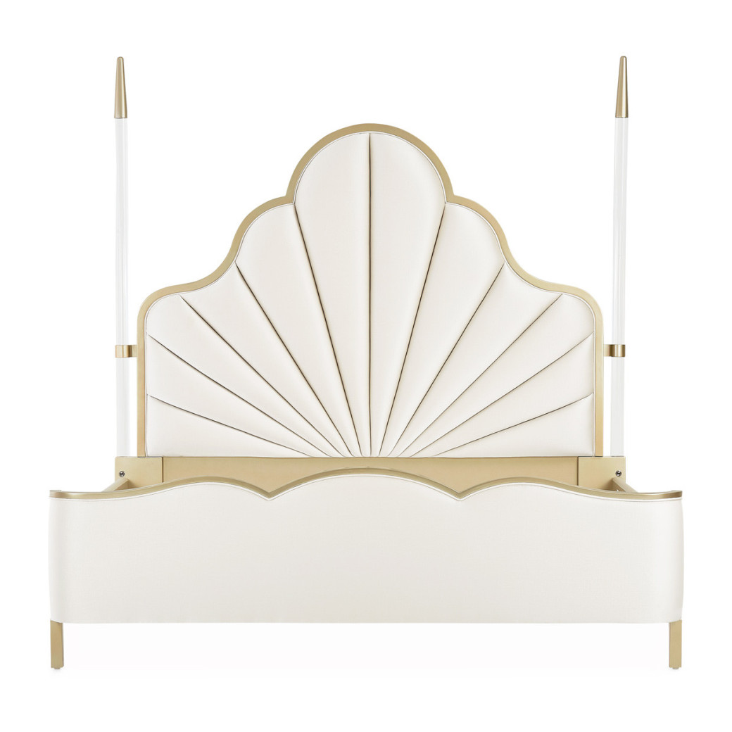 Queen Poster Bed Chardonnay Finish malibu crest finish By Michael Amini N9007100QN4PT-822