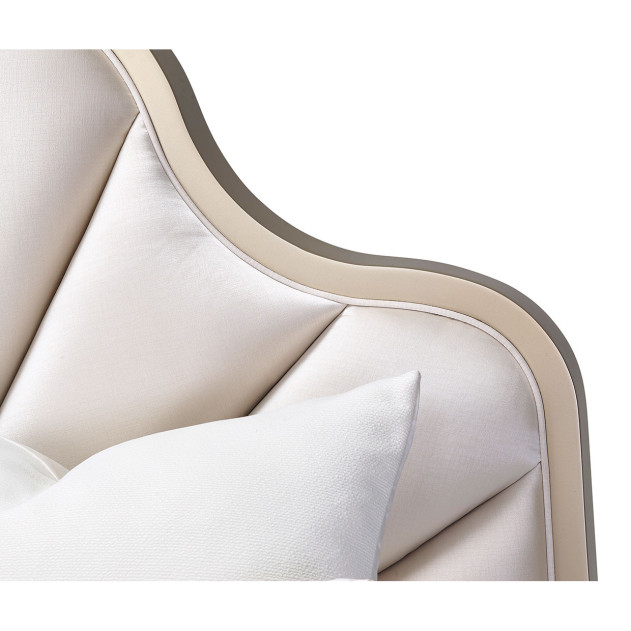 Queen Panel Bed Chardonnay Finish malibu crest Collection by Michael Amini N9007000QN3-822