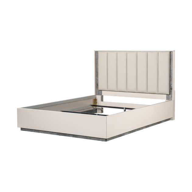 Queen Bed Stone Finish Pavira Stone Collection By Michael Amini 9023012QN03-837