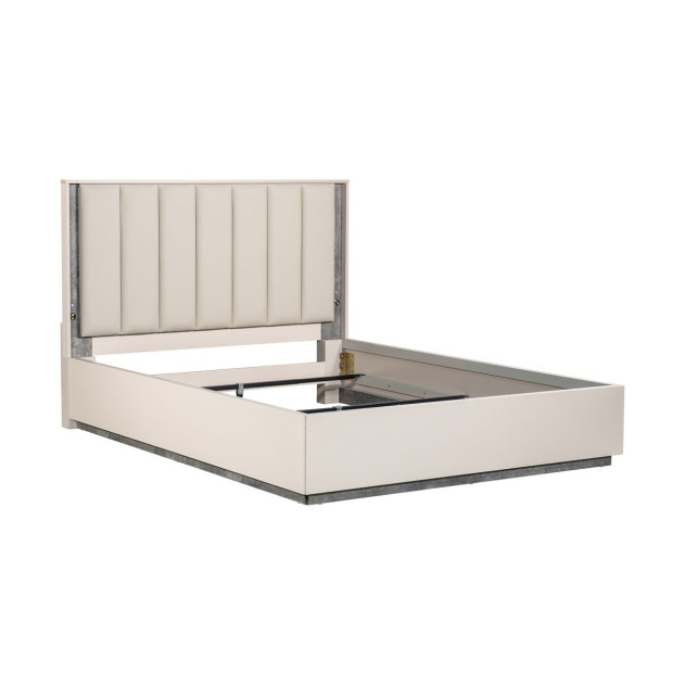 Queen Bed Stone Finish Pavira Stone Collection By Michael Amini 9023012QN03-837