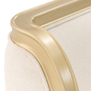 Queen Bed Light Champagne Finish Scotts square Collection by Michael Amini 9097000QN3-124