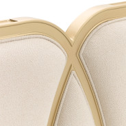Queen Bed Light Champagne Finish Scotts square Collection by Michael Amini 9097000QN3-124