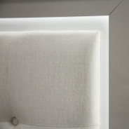 Queen Bed Cloud White Finish Sky Tower Collection by Michael Amini N9025600QN-108