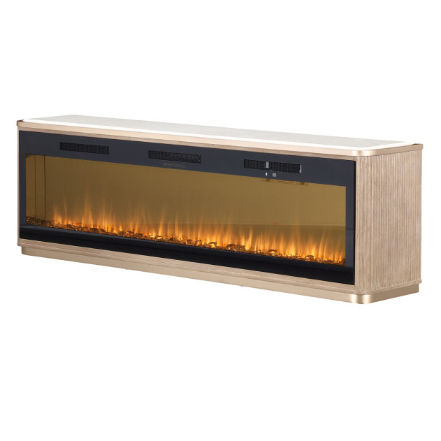 Fireplace & Electric Insert 2pc West Kensington - caramel Collection by Michael Amini 9096220-AFB74-147