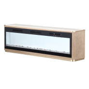 Fireplace & Electric Insert 2pc West Kensington - caramel Collection by Michael Amini 9096220-AFB74-147