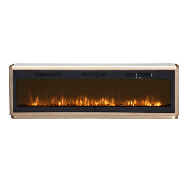 Fireplace & Electric Insert 2pc West Kensington - caramel Collection by Michael Amini 9096220-AFB74-147