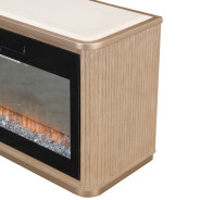 Fireplace & Electric Insert 2pc West Kensington - caramel Collection by Michael Amini 9096220-AFB74-147