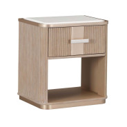 1-Drawer Nightstand West Kensington - caramel Collection by Michael Amini 9096040-147
