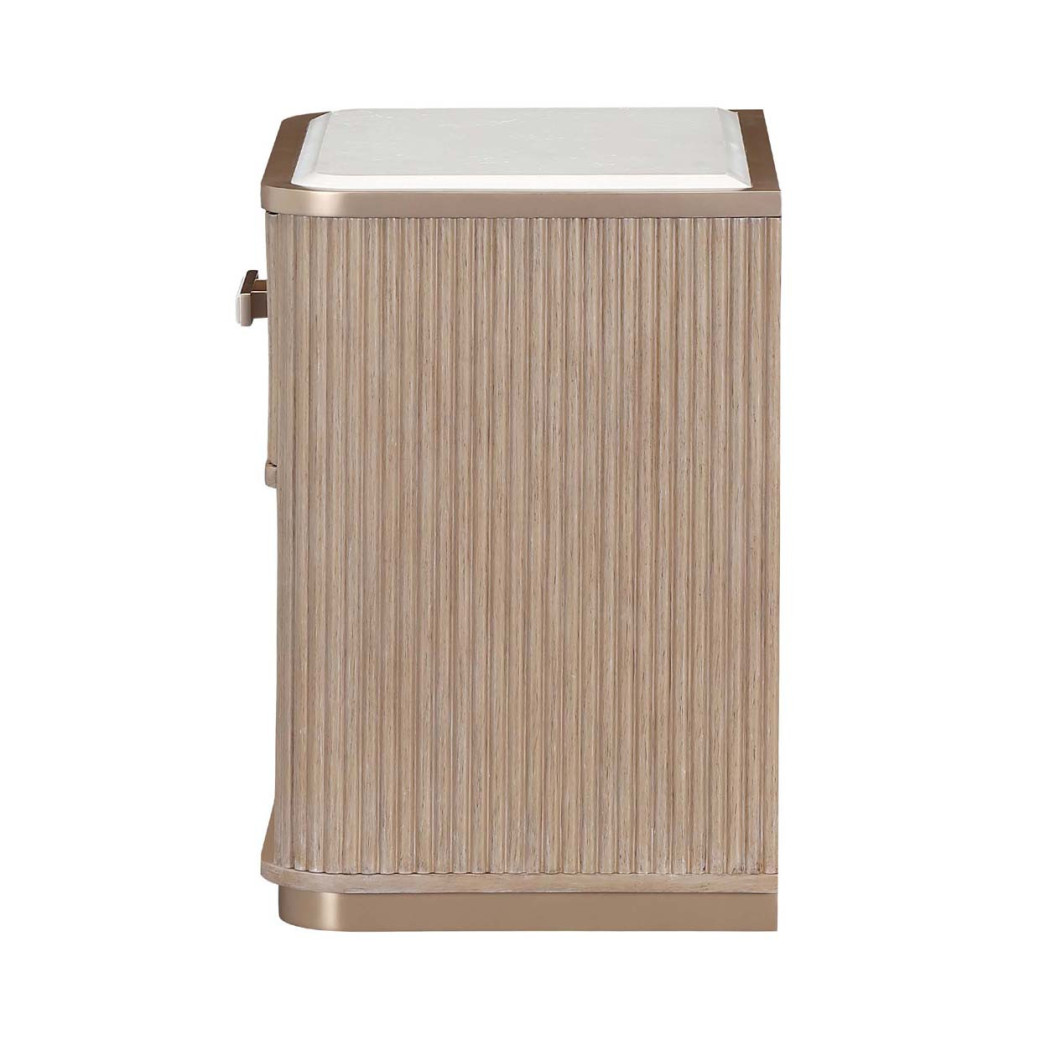 1-Drawer Nightstand West Kensington - caramel Collection by Michael Amini 9096040-147