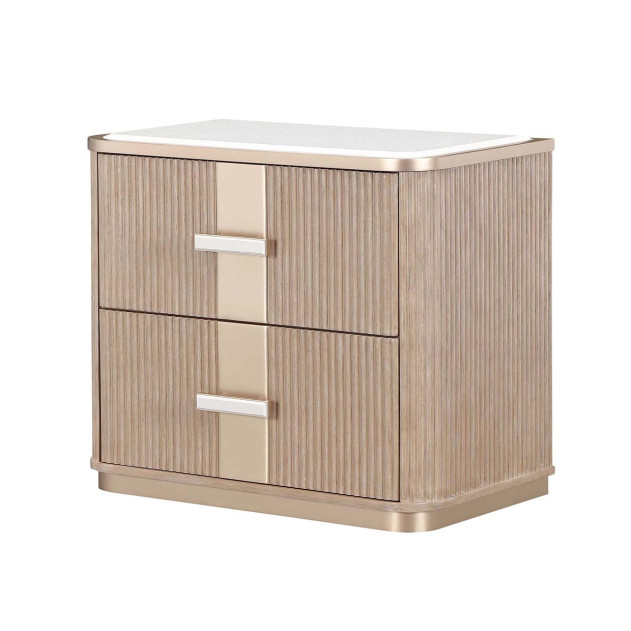 2-Drawer Nightstand West kensington - caramel Collection by Michael Amini 9096042-147