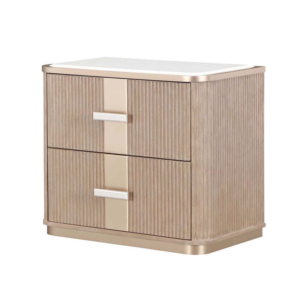 2-Drawer Nightstand West kensington - caramel Collection by Michael Amini 9096042-147