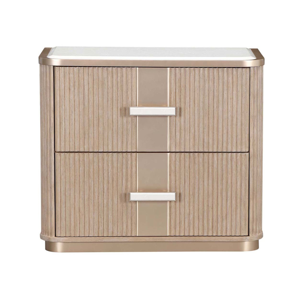 2-Drawer Nightstand West kensington - caramel Collection by Michael Amini 9096042-147