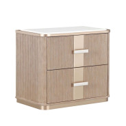 2-Drawer Nightstand West kensington - caramel Collection by Michael Amini 9096042-147