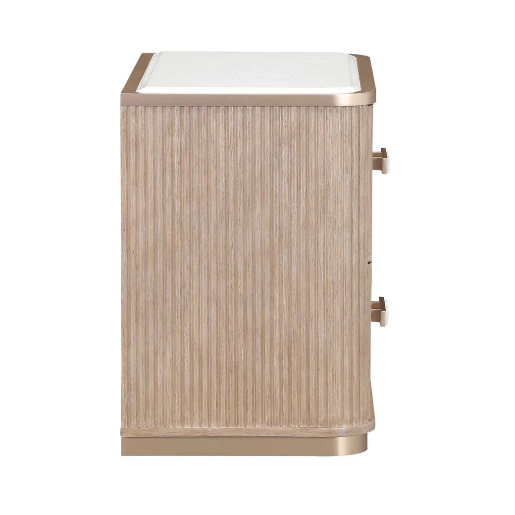 2-Drawer Nightstand West kensington - caramel Collection by Michael Amini 9096042-147