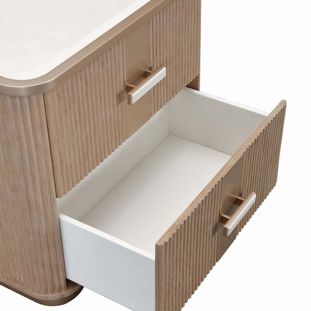 2-Drawer Nightstand West kensington - caramel Collection by Michael Amini 9096042-147