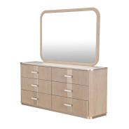 Dresser with Mirror West Kensington - caramel Collection by Michael Amini 9096050SA-260-147