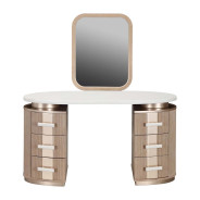 Vanity with Mirror West Kensington - caramel Collection by Michael Amini 9096058VAN2-147