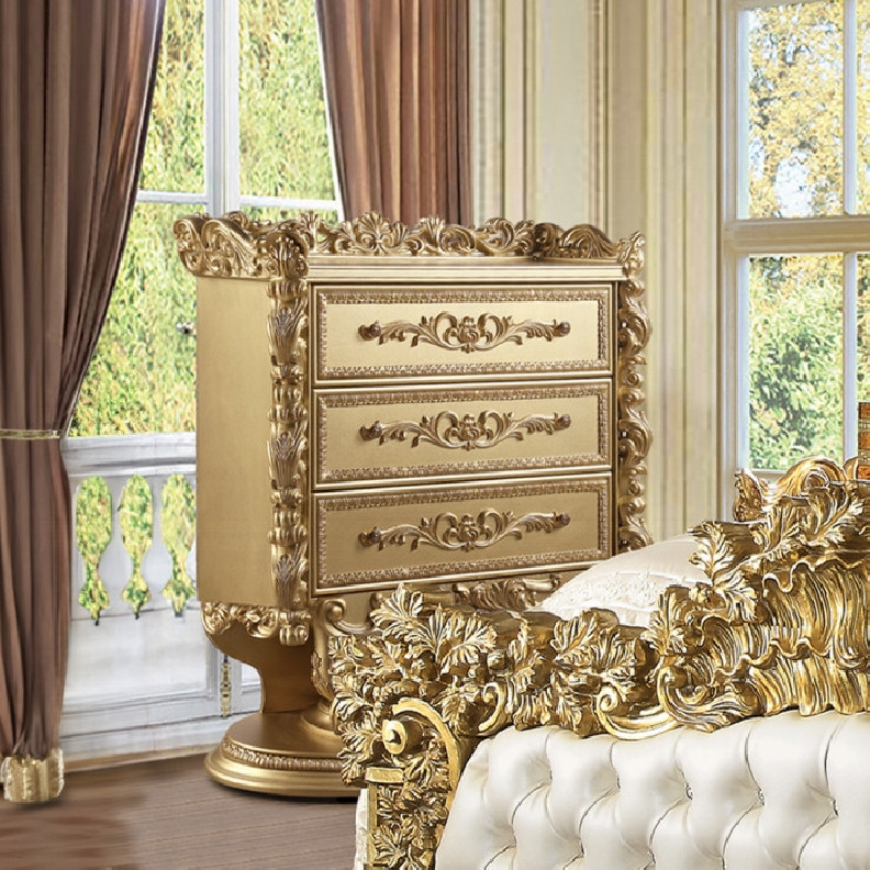 BD01479 Chest Gold Finish  Bernadette Collection By Acme Furniture