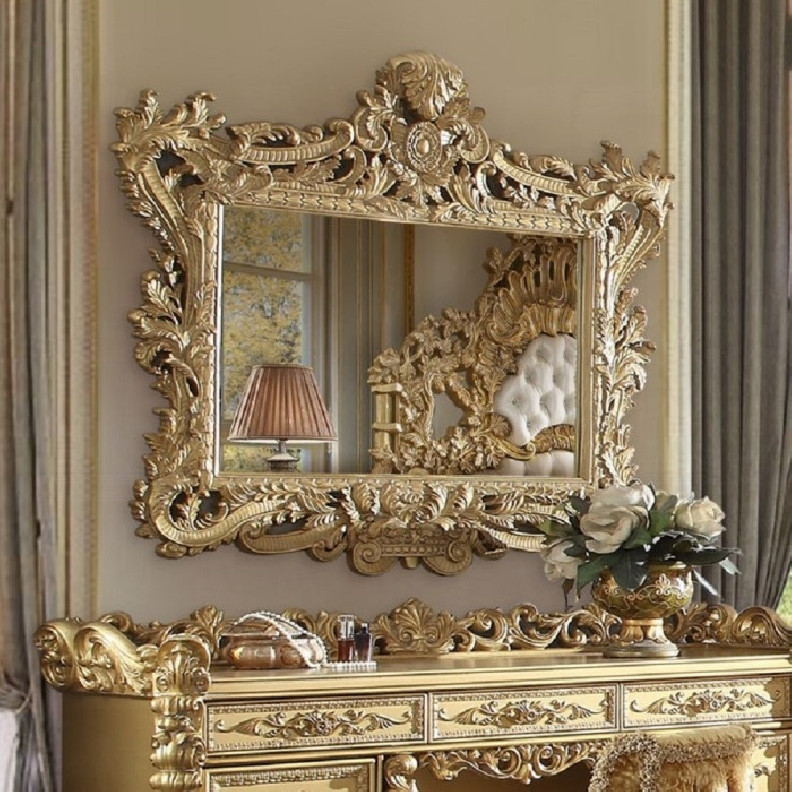 BD01476 Mirror Gold Finish Bernadette Collection By Acme Furniture