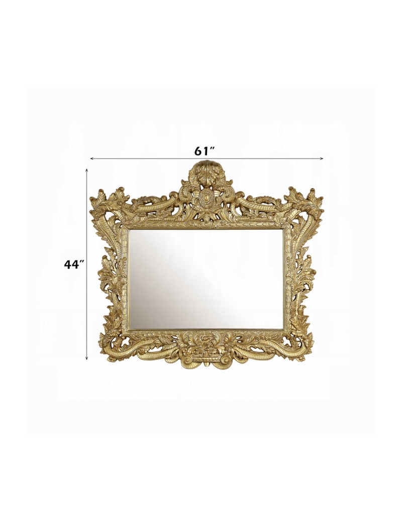 BD01476 Mirror Gold Finish Bernadette Collection By Acme Furniture