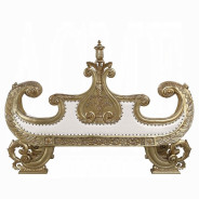 BD01480 Bench Gold Finish Victorian Style Bernadette Collection by Acme Furniture