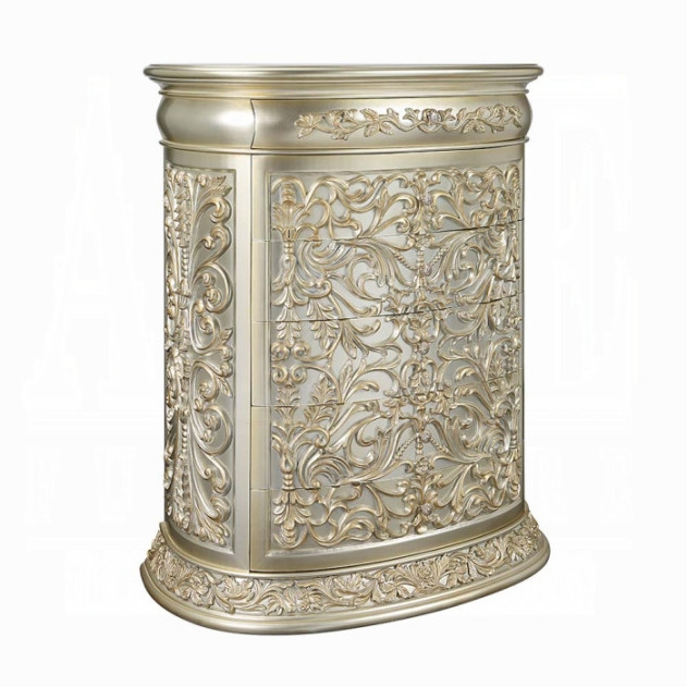 BD01245 Antique Gold Finish Chest Victorian Style Sorina Collection By Acme Furniture
