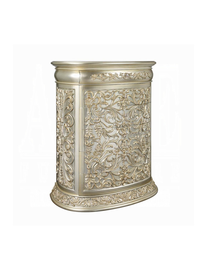 BD01245 Antique Gold Finish Chest Victorian Style Sorina Collection By Acme Furniture