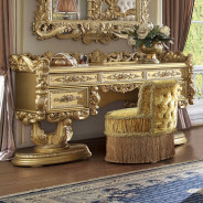 BD01477 Vanity Gold Finish Victorian Style  Bernadette Collection By Acme Furniture