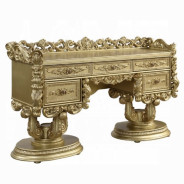 BD01477 Vanity Gold Finish Victorian Style  Bernadette Collection By Acme Furniture
