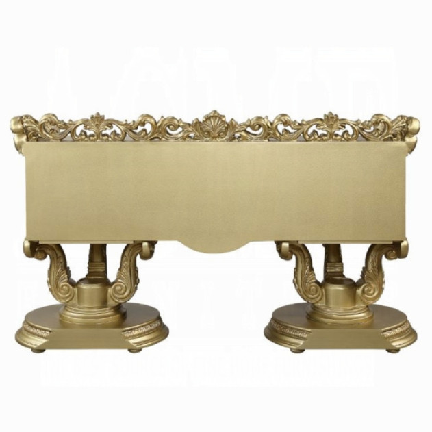 BD01477 Vanity Gold Finish Victorian Style  Bernadette Collection By Acme Furniture