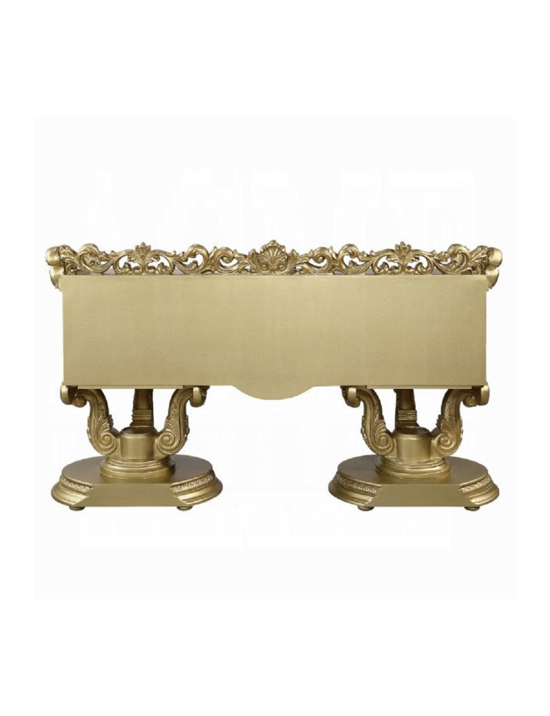 BD01477 Vanity Gold Finish Victorian Style  Bernadette Collection By Acme Furniture